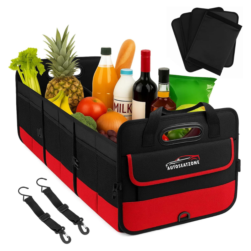 Heavy-Duty Boot Storage Organiser – Foldable Trunk Cargo Organizer
