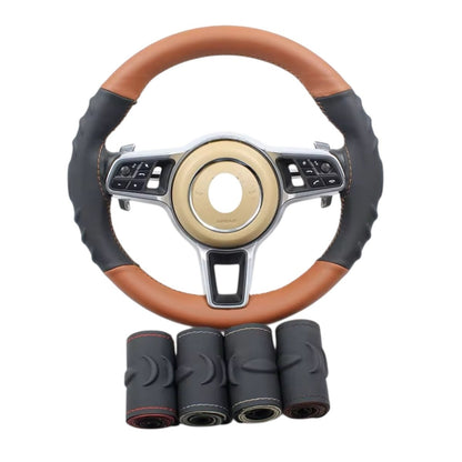 DIY Hand - Stitch Leather Steering Wheel Cover - Auto Seat Zone