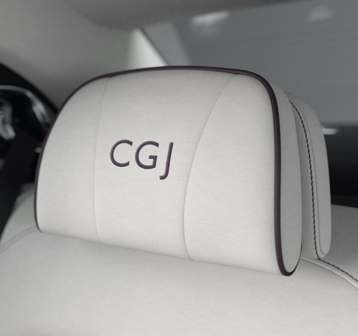 Initials or Logo Embroidery - Auto Seat Zone