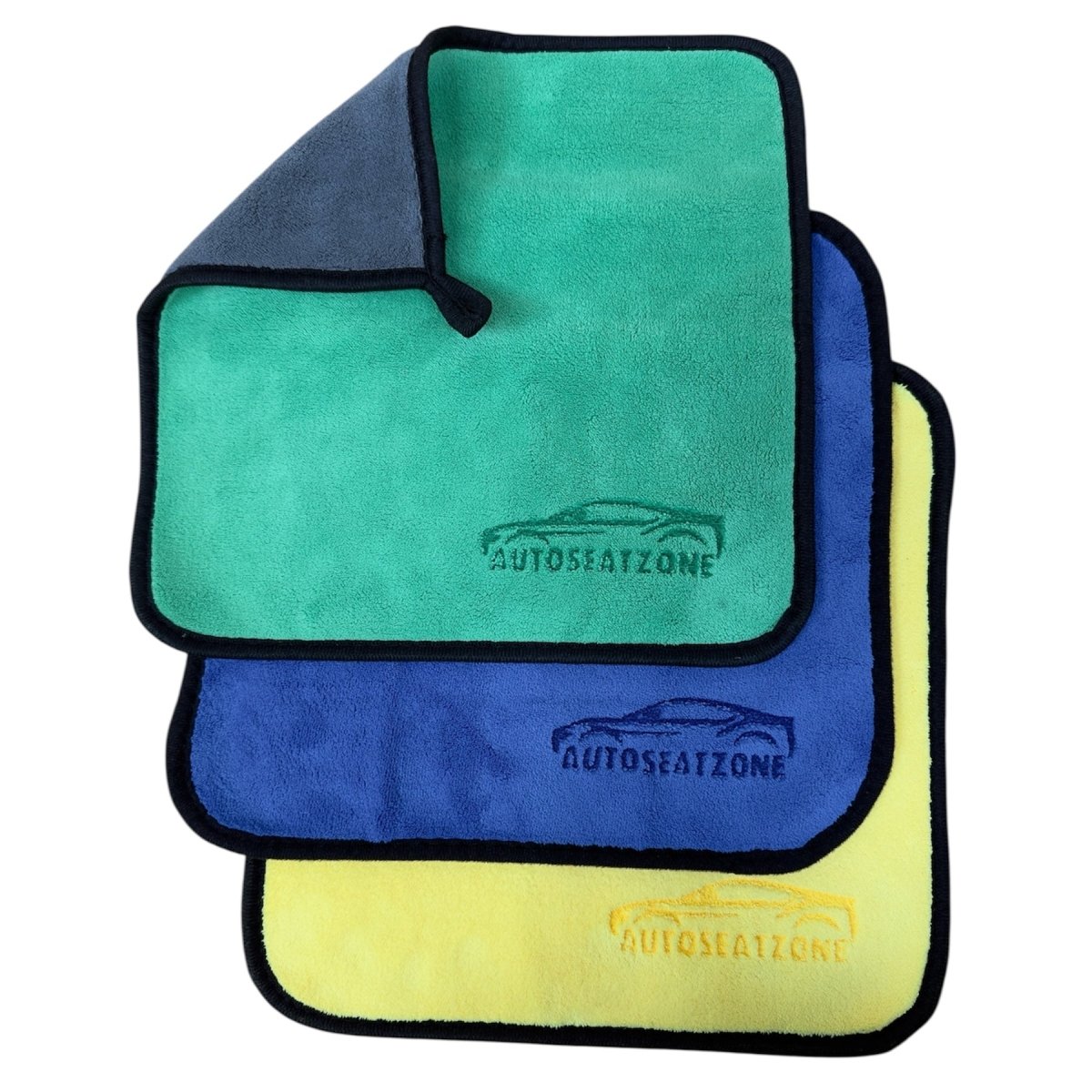 Premium 800GSM Microfiber Towels (3pc/6pc/9pc Per Set) - Auto Seat Zone